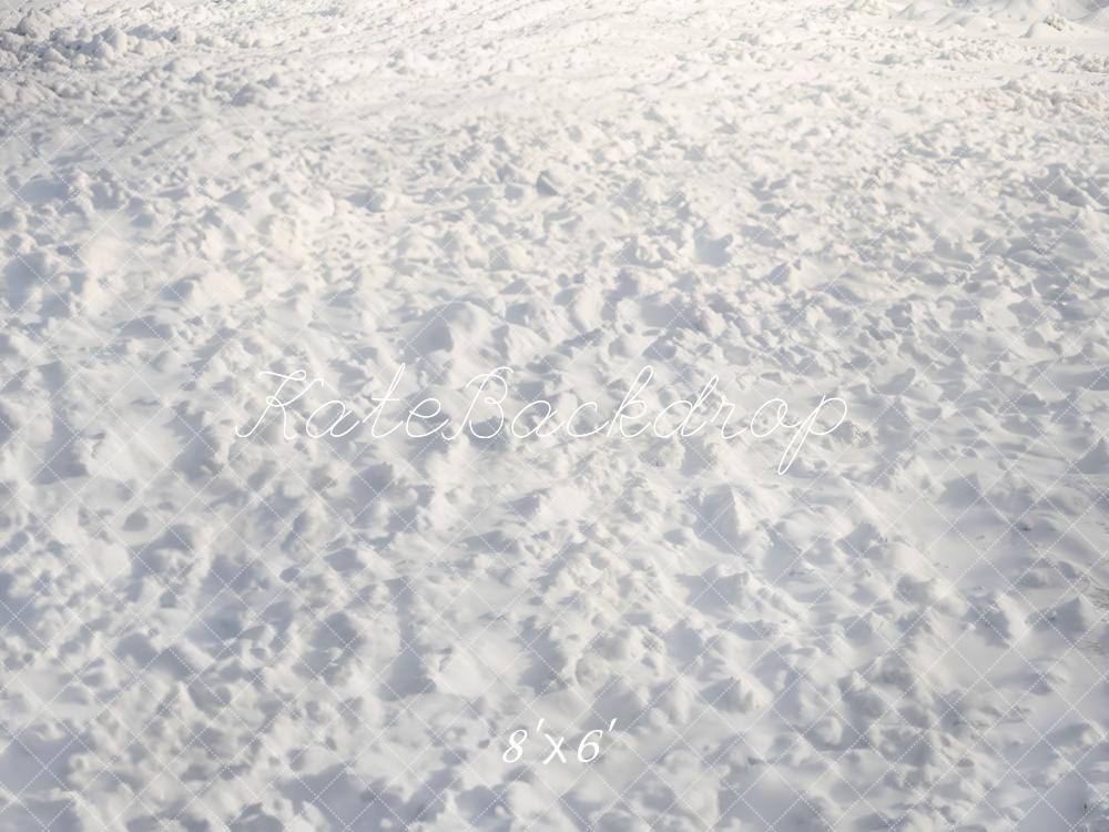 Kate Winter Snow Texture Floor Backdrop Designed by Emetselch