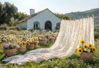 Telo da Giardino di Girasole Cottage Long Sheet Designed by Mini MakeBelieve
