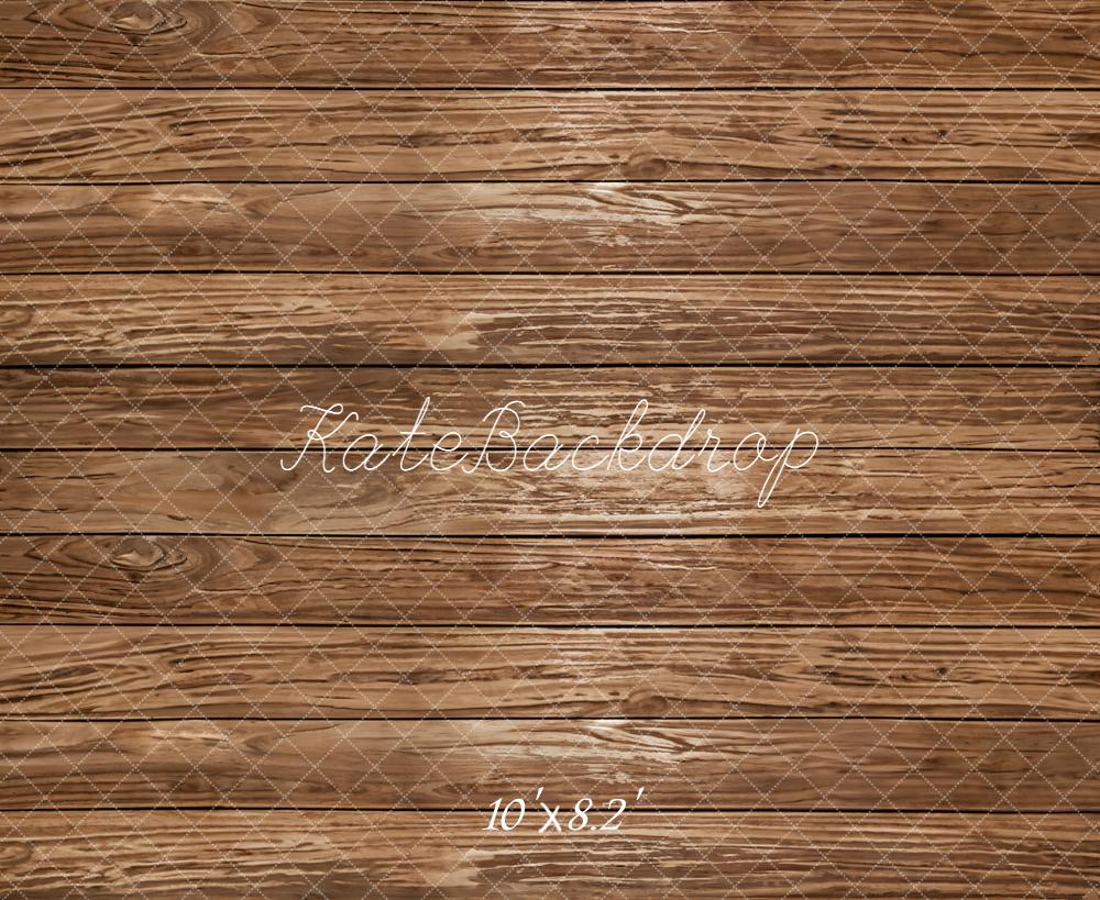 Kate Brown Wooden Plank Floor Backdrop Backdrop Designed by Emetselch