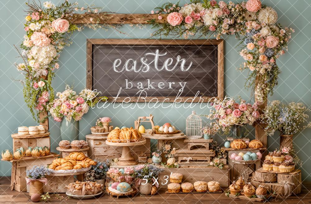 Kate Easter Bakery Flower Arch Pastries Eggs Backdrop Designed by Emetselch