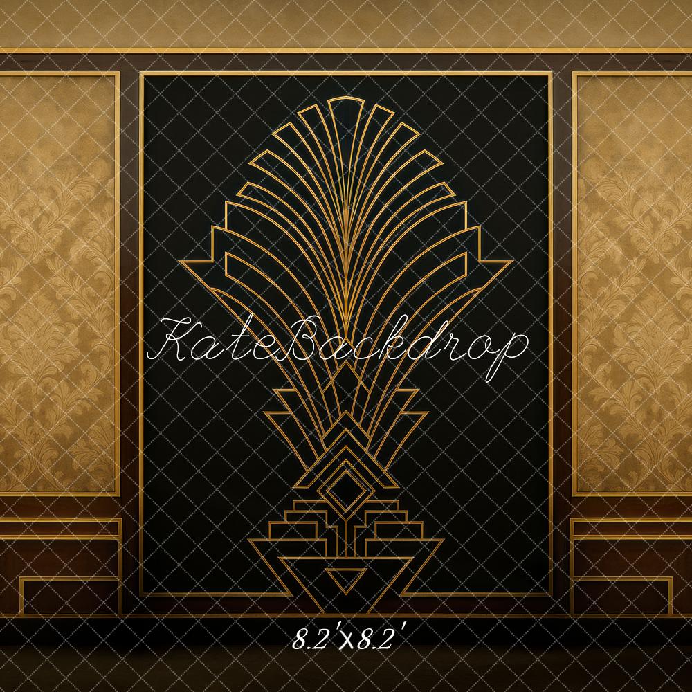 Fondo de Pared Vintage Art Deco Línea Diseñado por Mini MakeBelieve