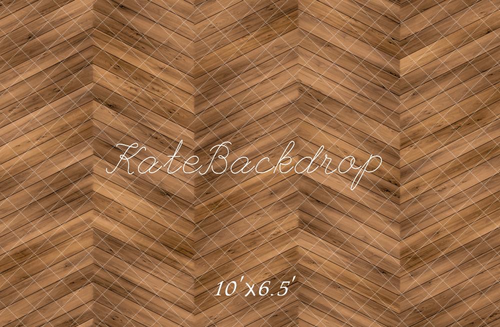 Kate Brown Herringbone Wood Floor Backdrop Designed by Kate Image