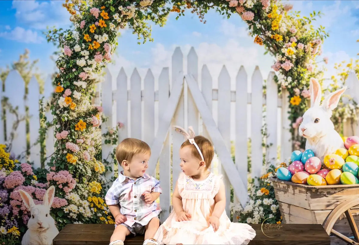 Kate Spring Flower Arch Bicycle Garden Backdrop Designed by Emetselch