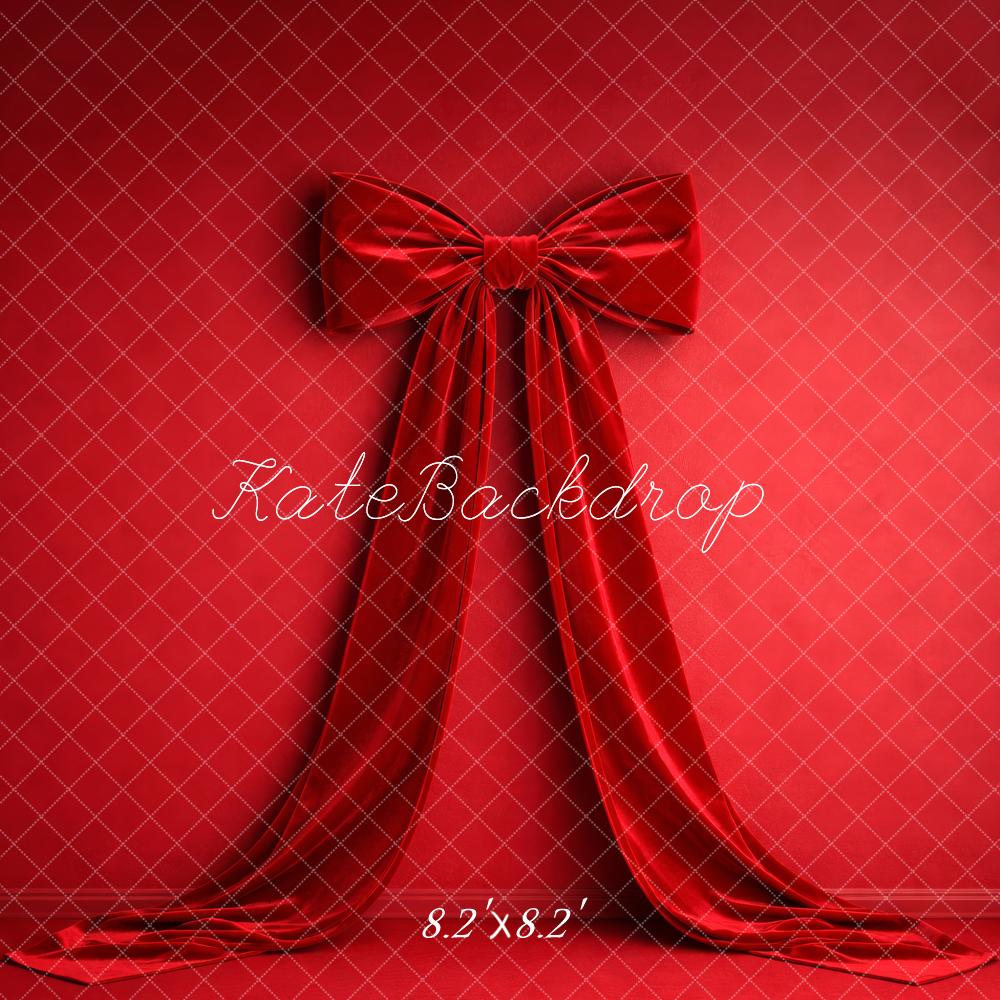 Kate Red Bow Draped Backdrop Designed by Megan Leigh Photography
