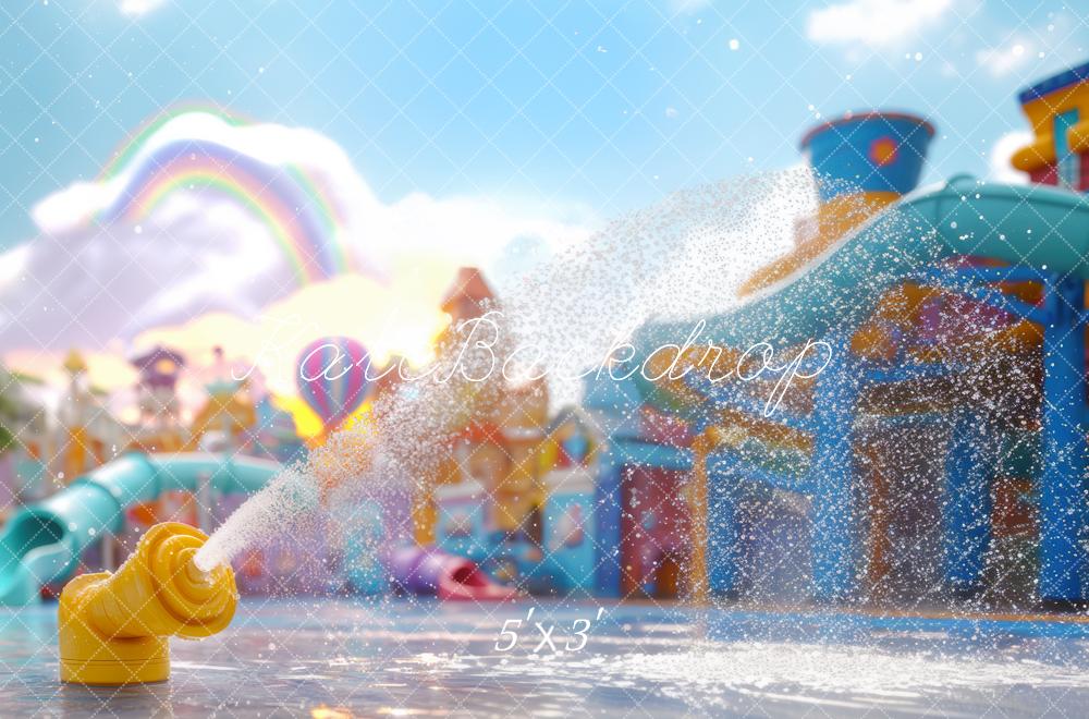 Splash Pad Arcoíris del Parque Acuático de Verano Designed by Mini MakeBelieve