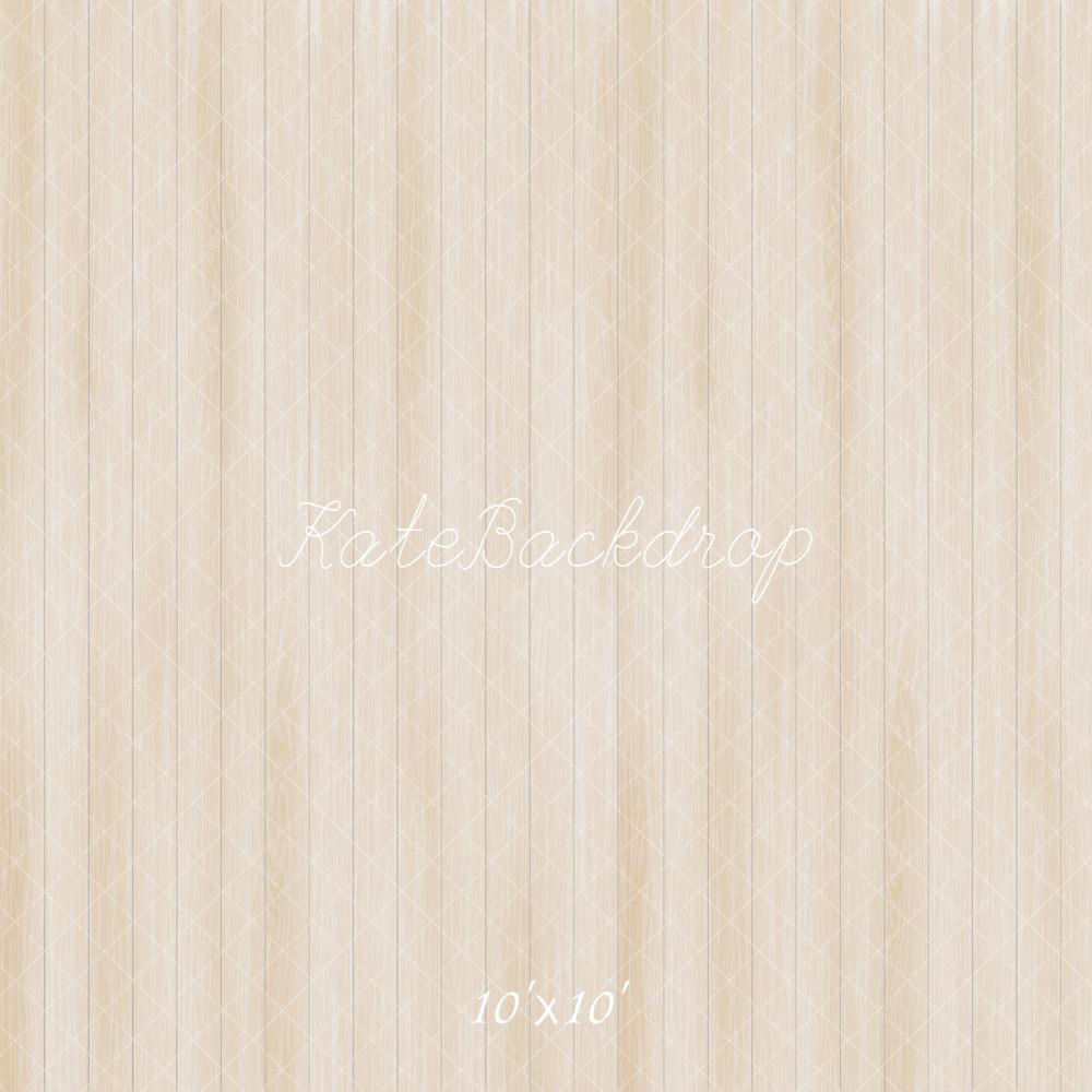 Kate Beige Wood Panel Floor Backdrop Designed by Emetselch