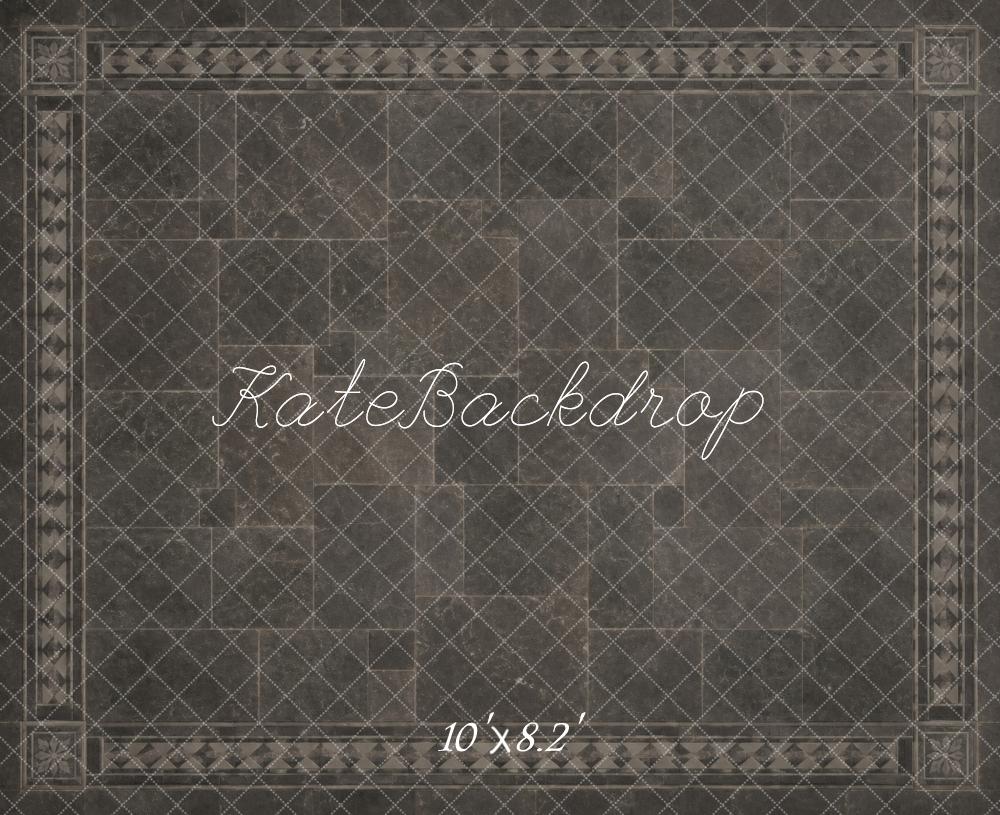 Kate Gray Tile Floor Printed Backdrop Designed by Vertigo Productions