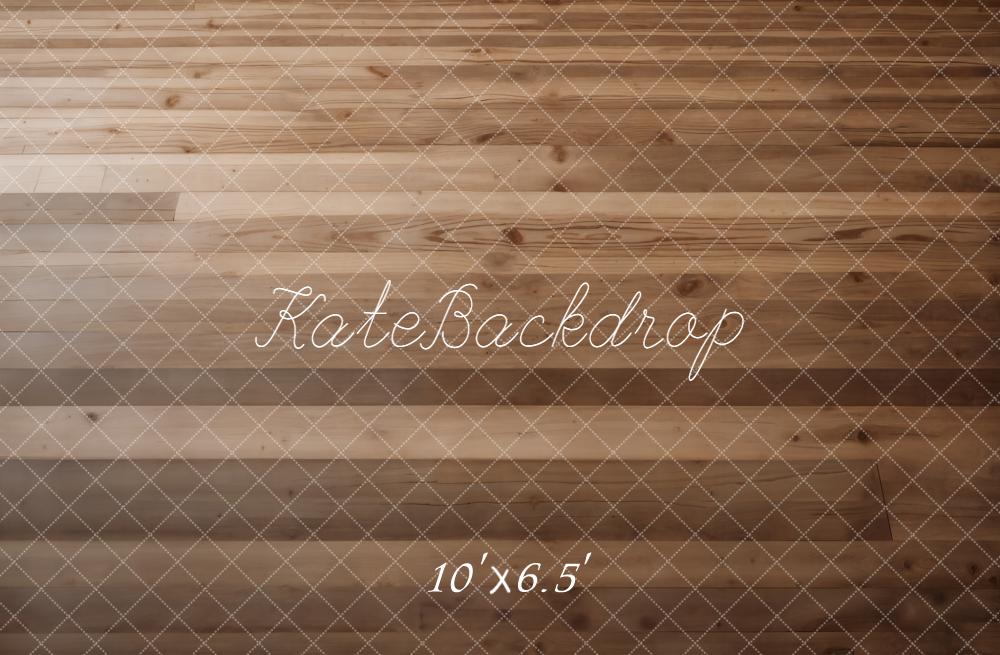 Kate Brown Wood Plank Floor Printed Backdrop Designed by Kate Image