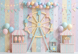 Carnaval de Pastel de Kate Fondo de Rueda de la Fortuna Diseñado por Mini MakeBelieve