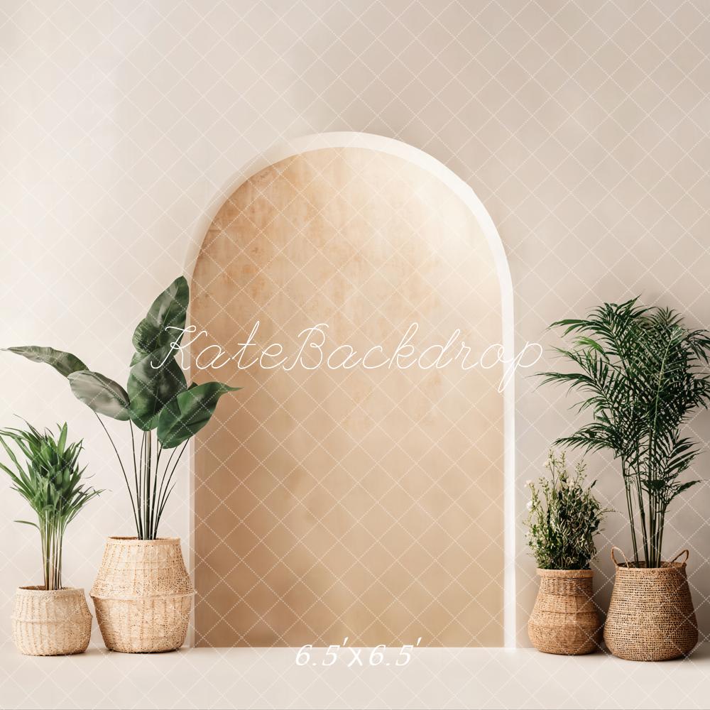 Kate Boho Minimalist Arch Plant Backdrop Designed by Emetselch