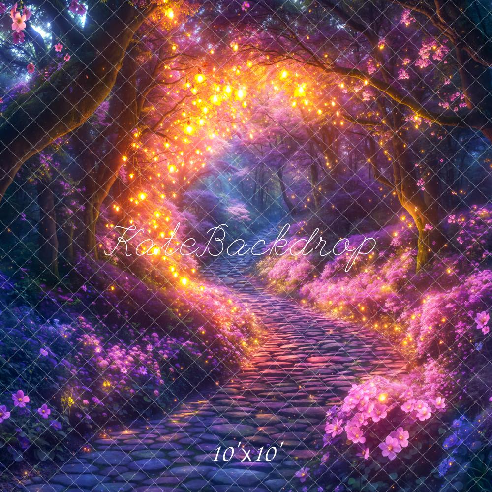 Kate Fairy Tale Fantasy Forest Lights Arch Backdrop Designed by Emetselch