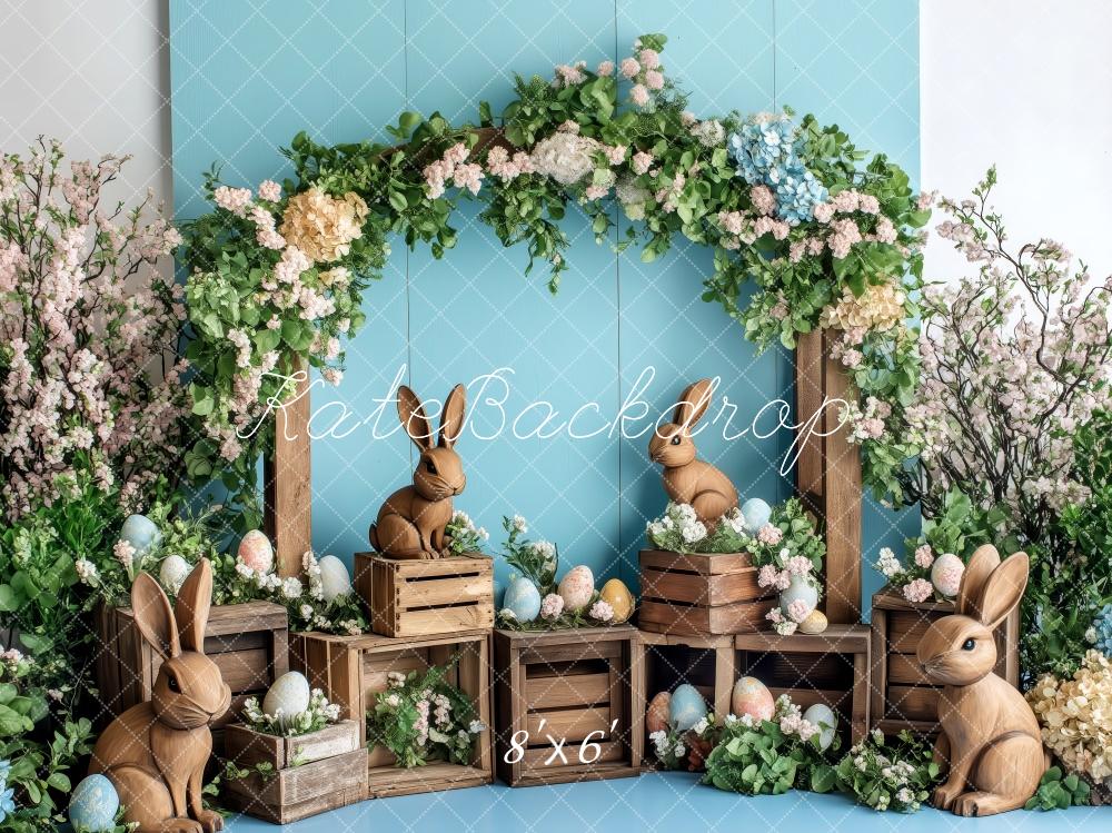 Kate Easter Bunny Flower Arch Rustic Backdrop Designed by Patty Roberts