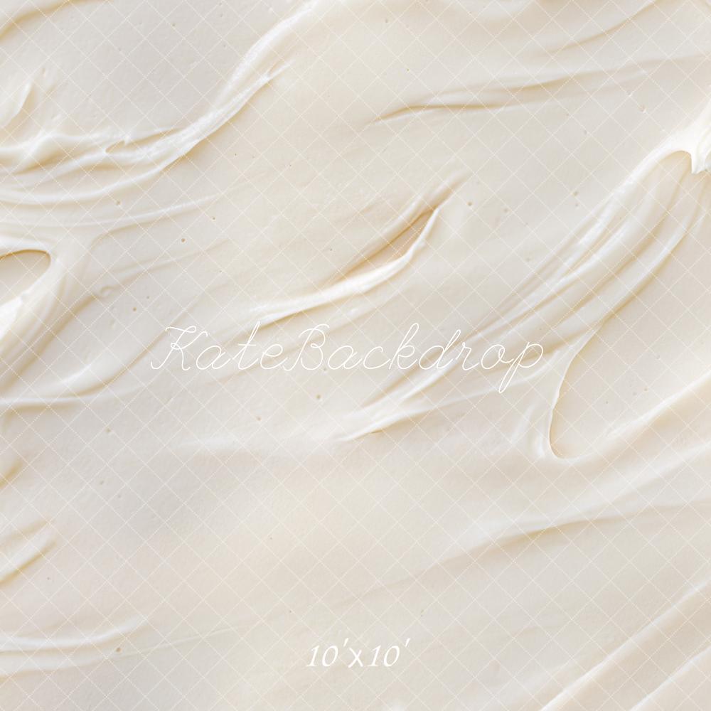Kate Cream Icing Cake Abstract Texture Backdrop Designed by Mini MakeBelieve