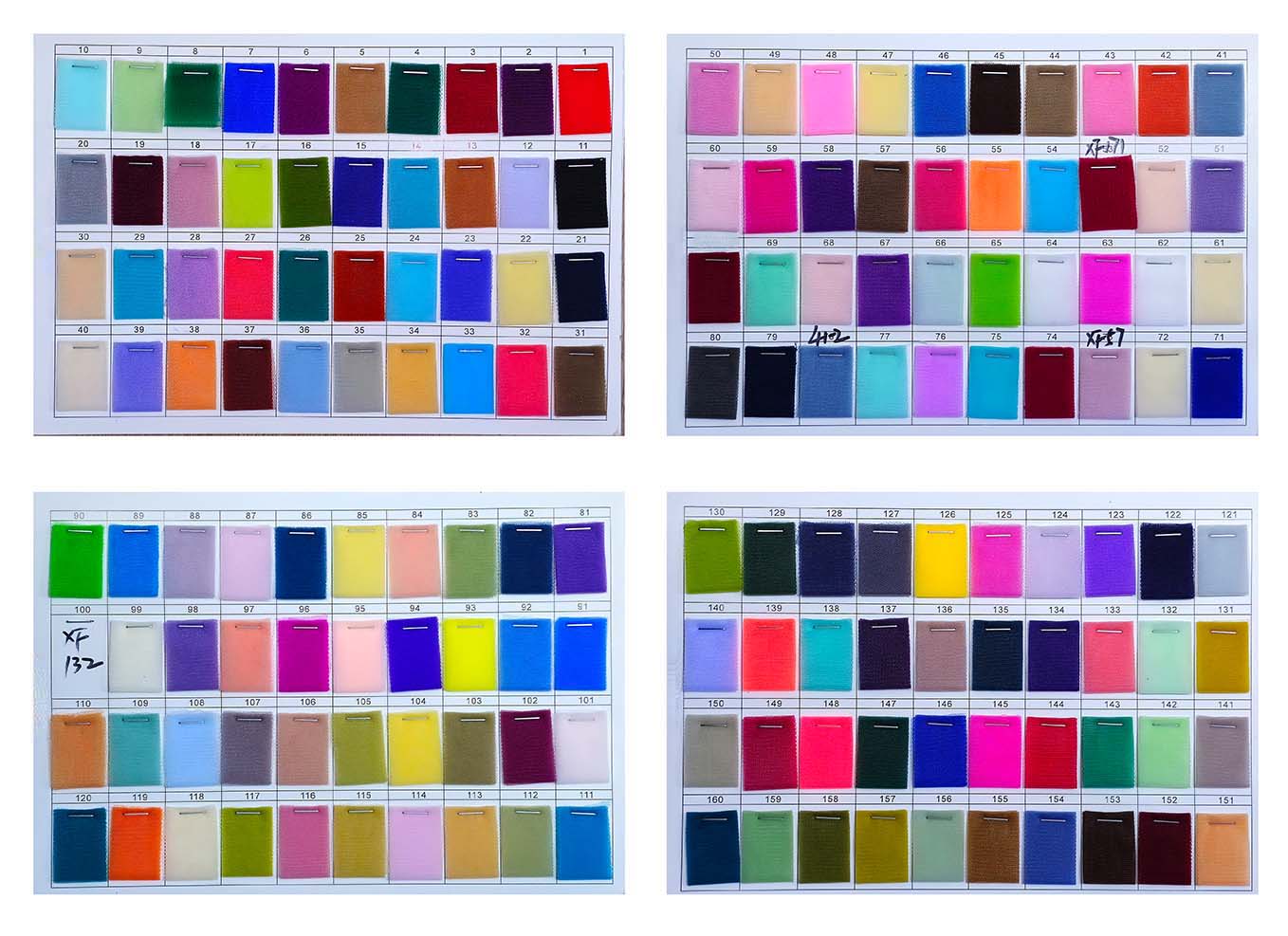 Fabric colour display