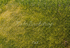 Kate Green Grass Meadow Floor Printed Backdrop Designed by Emetselch
