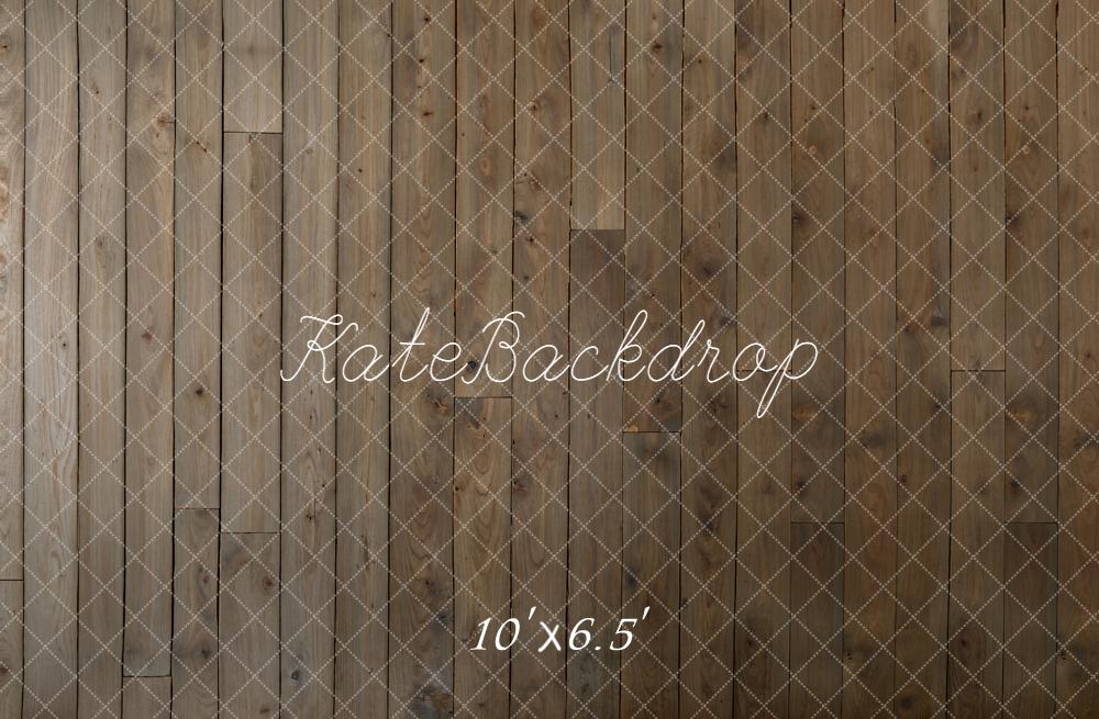 Kate Brown Wooden Plank Wall/Floor Backdrop Designed by Kate Image