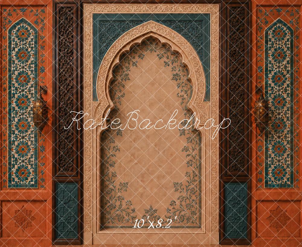Kate Moroccan Arch Mosaic Lantern Printed Backdrop Designed by Vertigo Productions