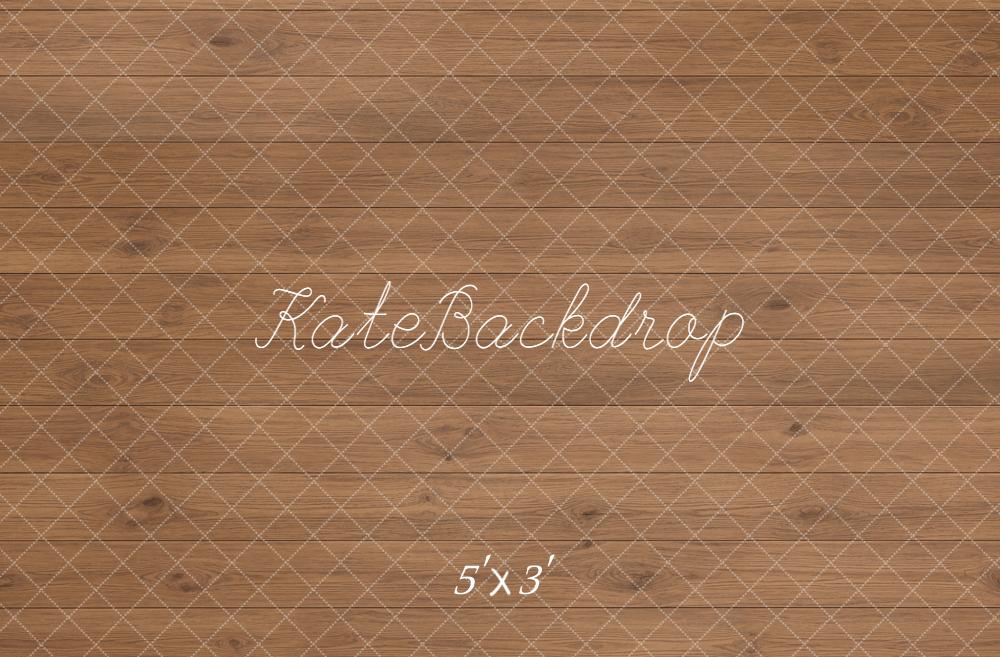 Kate Brown Wood Plank Floor Printed Backdrop Designed by Kate Image