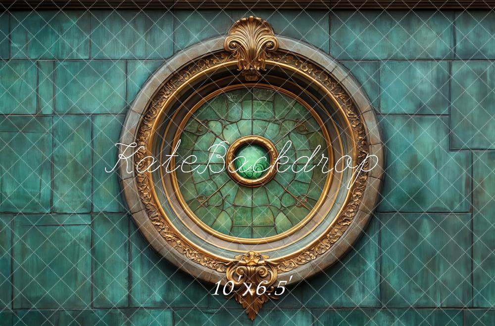 Kate Fantasy Vintage Wall Emerald Backdrop Designed by Megan Leigh Photography