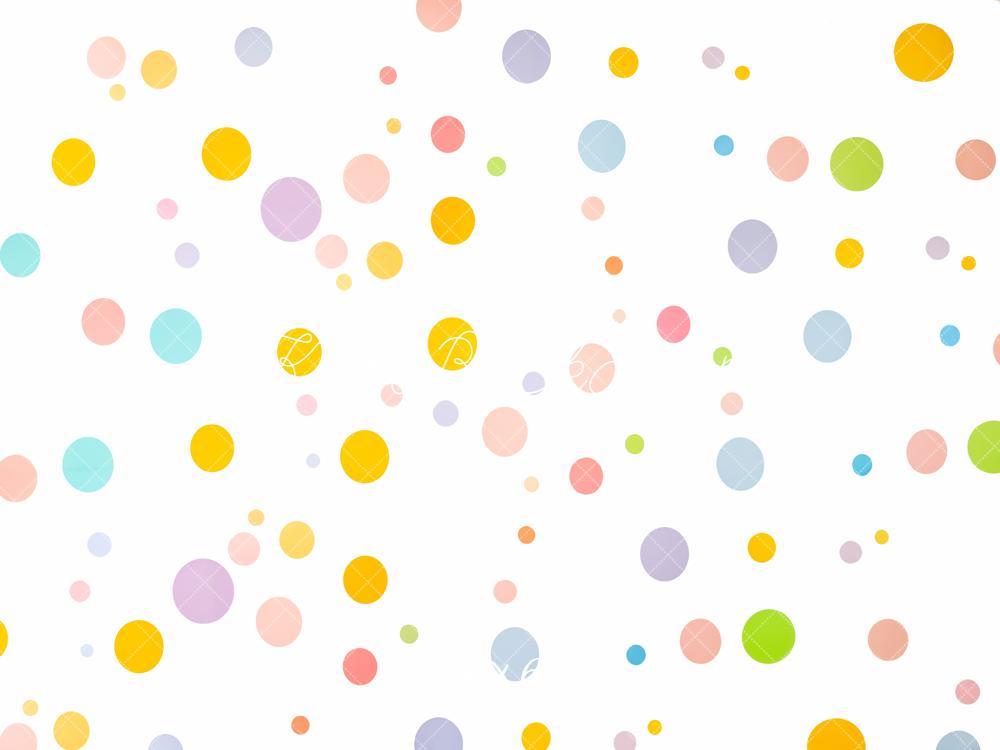 Kate Colorful Polka Dot Pattern Floor Backdrop Designed by Emetselch