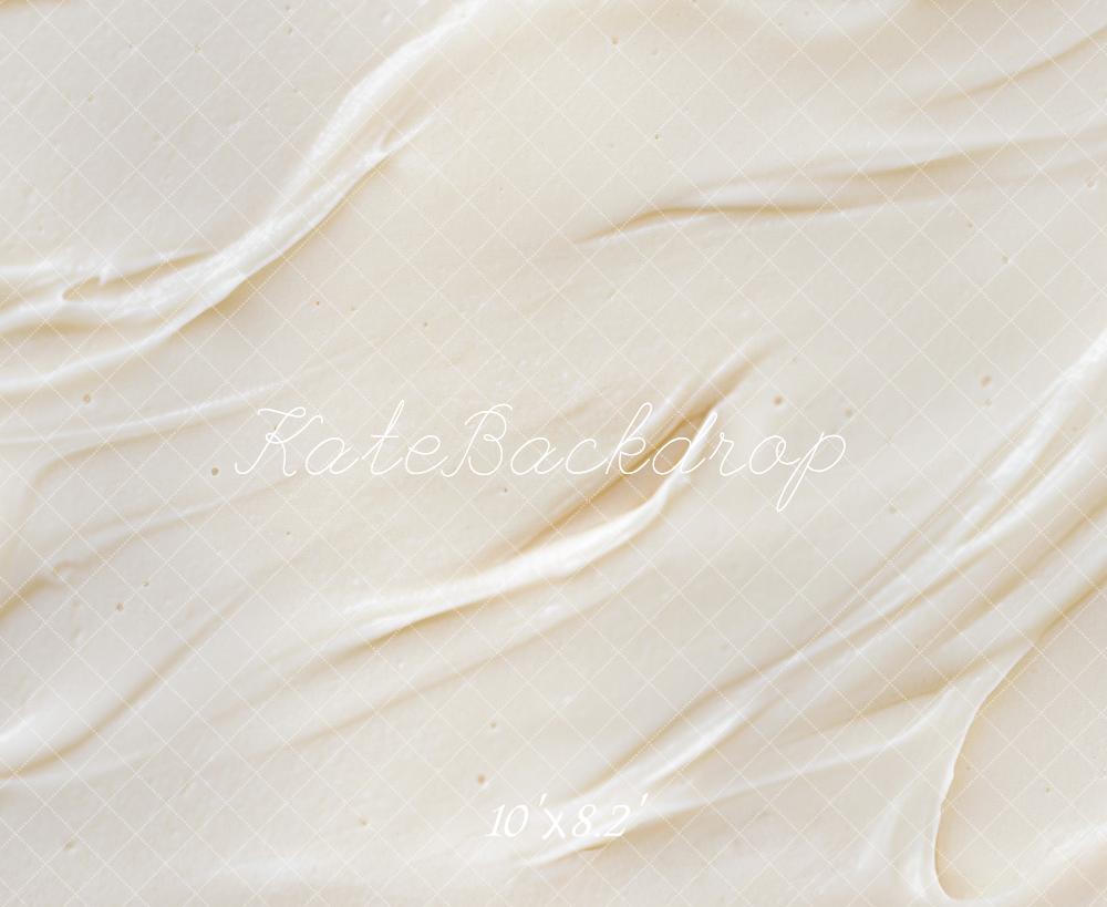 Kate Cream Icing Cake Abstract Texture Backdrop Designed by Mini MakeBelieve