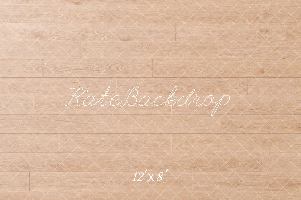Kate Light Wood Floor Printed Backdrop Designed by Kate Image