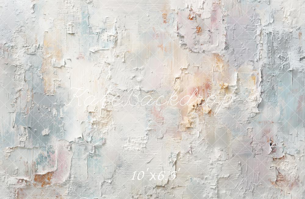 Kate Plaster Paint Wall Abstract Texture Printed Backdrop Designed by Angela Miller