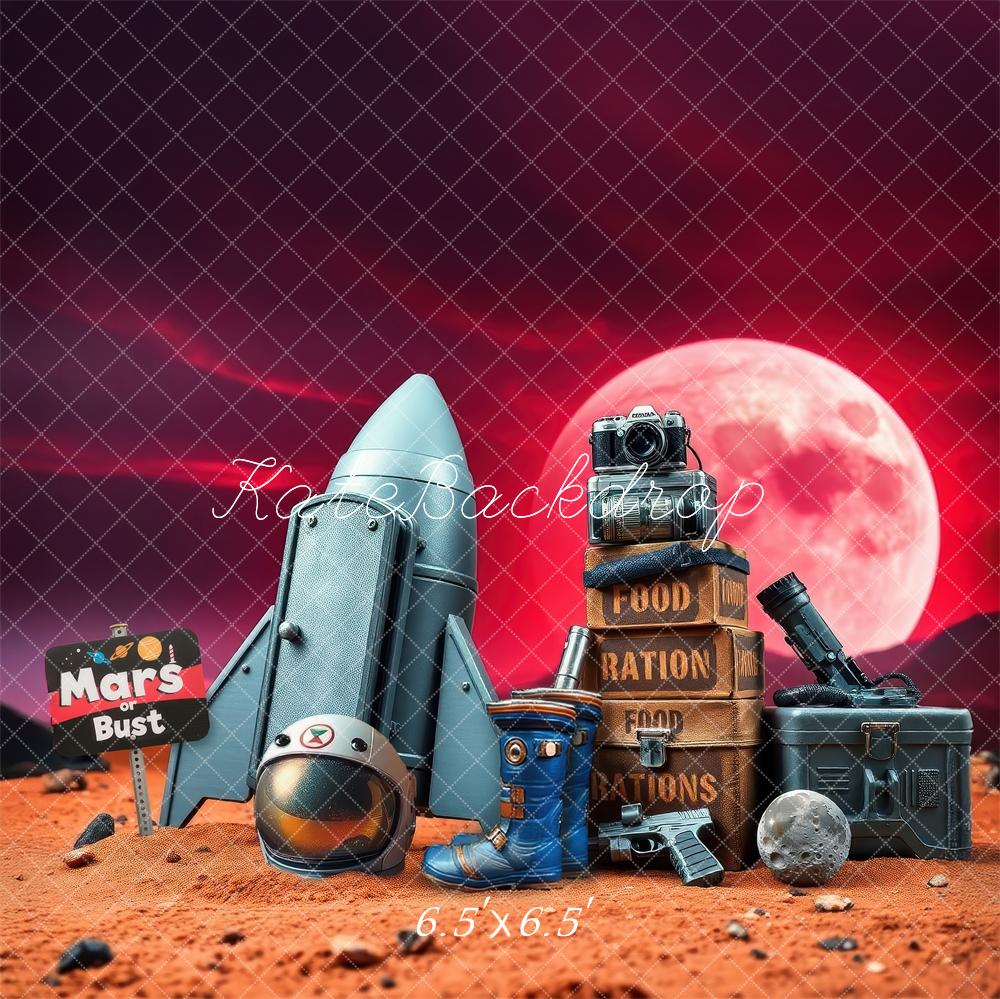 Kate Mars Rocket Adventure Space Backdrop Designed by Laura Bybee