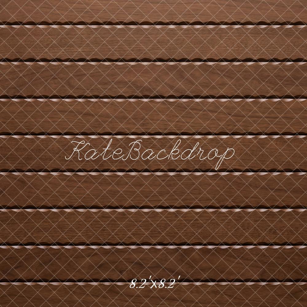 Kate Brown Wooden Plank Wall/Floor Backdrop Designed by Mini MakeBelieve