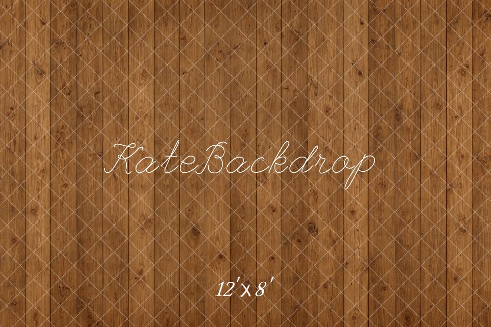Kate Brown Wood Plank Floor Printed Backdrop Designed by Emetselch