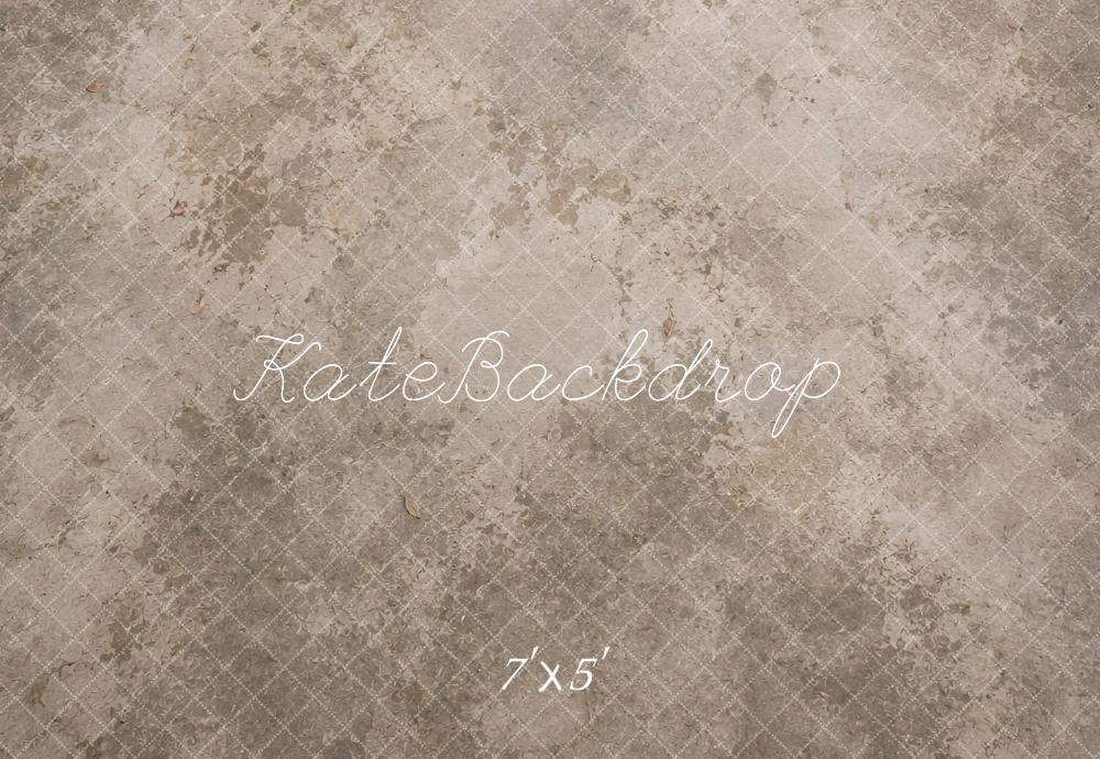 Kate Gray Beige Crosshatch Texture Floor Printed Backdrop Designed by Ashley Ward