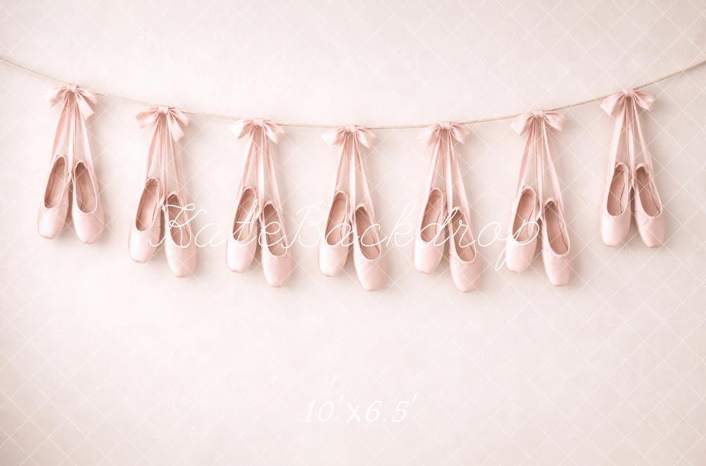Kate Prom Pink Ballet Shoes Garland Backdrop Designed by Megan Leigh Photography