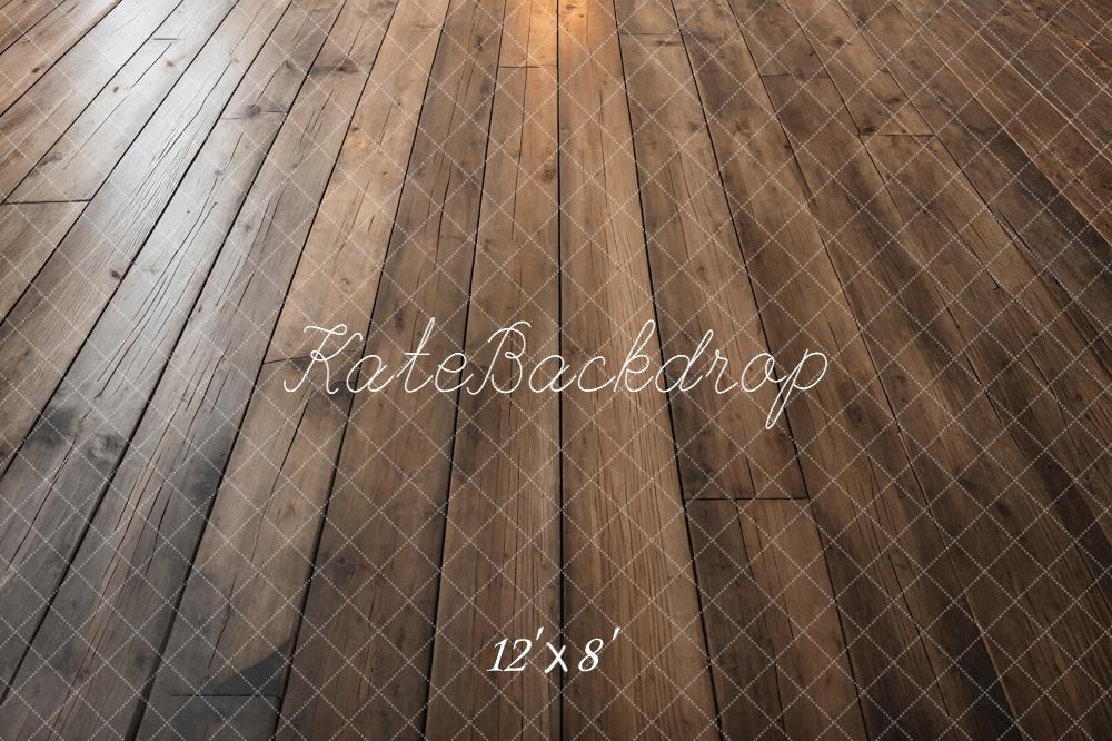 Kate Brown Wood Floor Printed Backdrop Printed Backdrop Designed by Kate Image