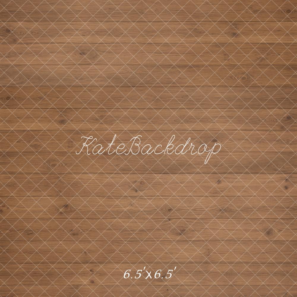 Kate Brown Wood Plank Floor Printed Backdrop Designed by Kate Image