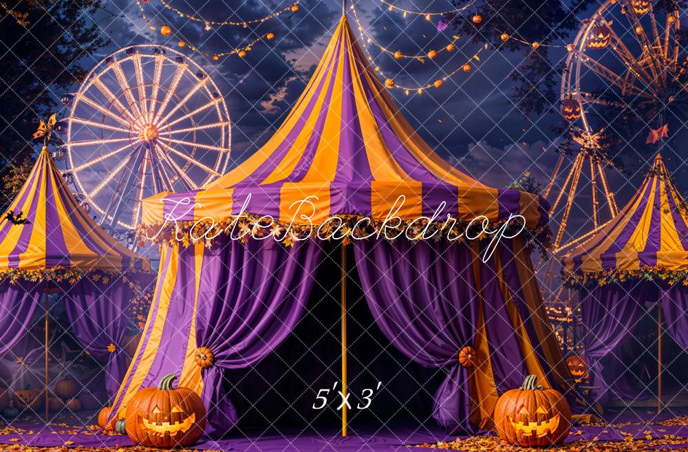 Tenda del Circo di Halloween Ruota Panoramica Sfondo Designed by Emetselch