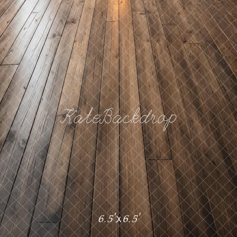 Kate Brown Wood Floor Printed Backdrop Printed Backdrop Designed by Kate Image