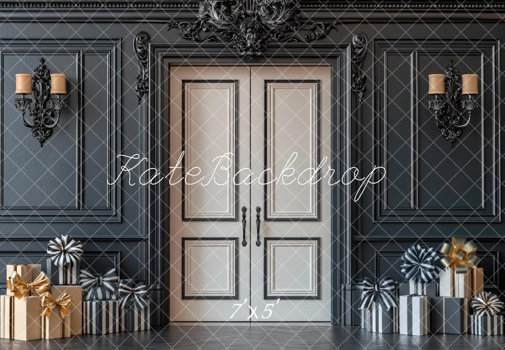 Kate Retro Black Wall Door Gift Backdrop Designed by Mini MakeBelieve