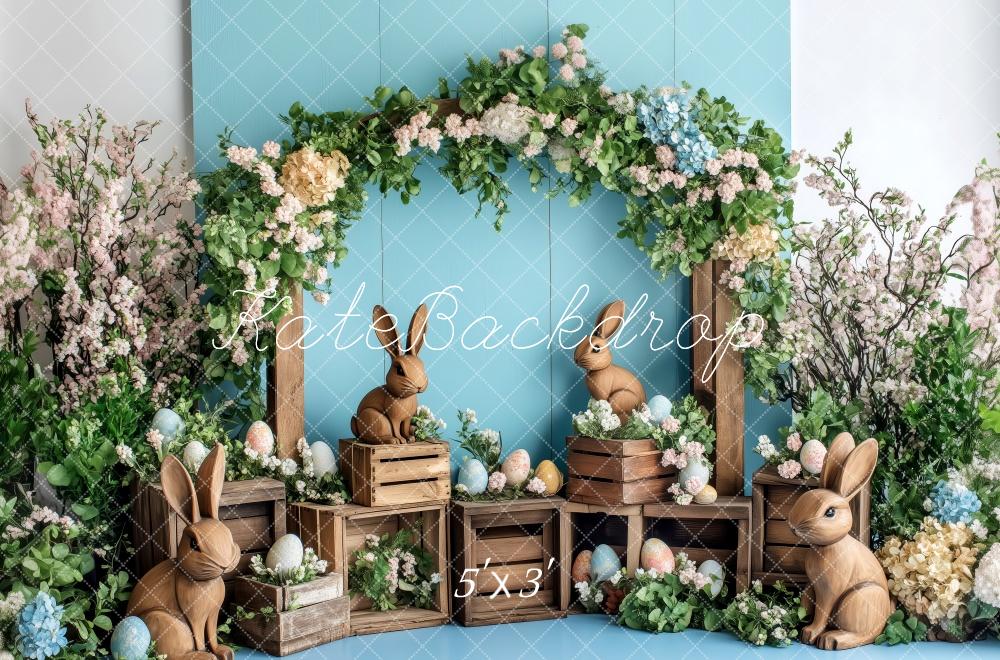 Kate Easter Bunny Flower Arch Rustic Backdrop Designed by Patty Roberts