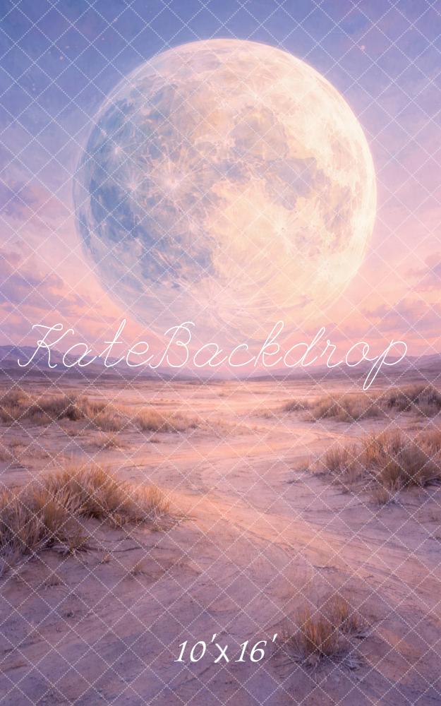Kate Sweep Fantasy Full Moon Sandy Dunes Printed Backdrop Designed by Vertigo Productions