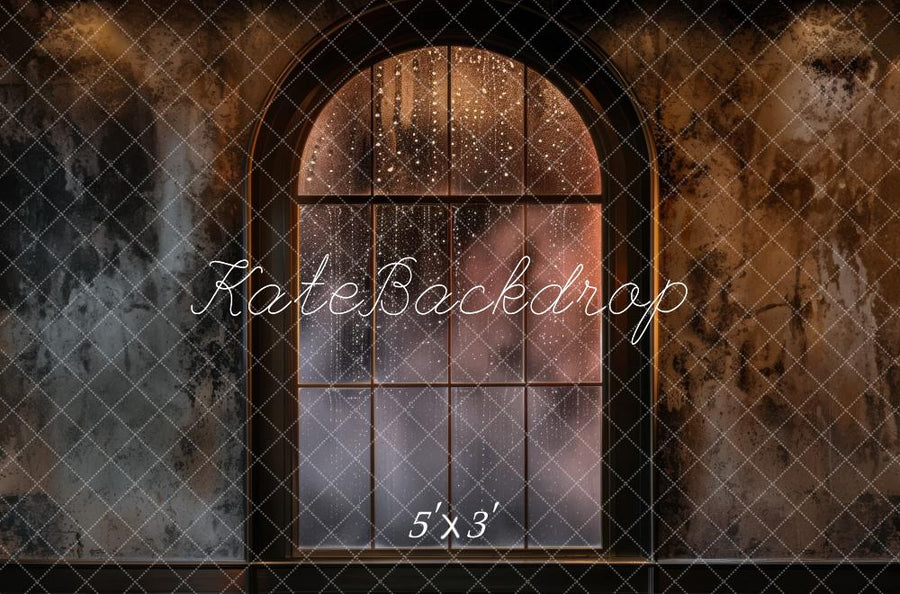 Vintage Rustic Arched Window Backdrop