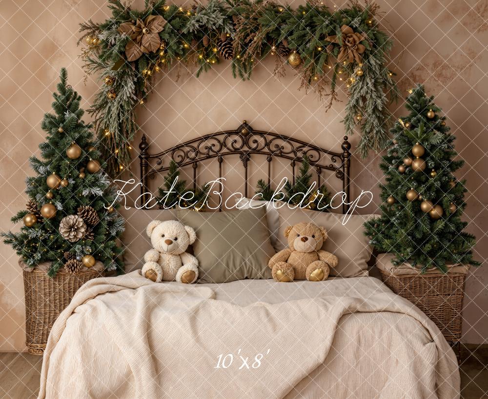 Kate Christmas Tree Headboard Teddy Bear Backdrop Designed by Emetselch