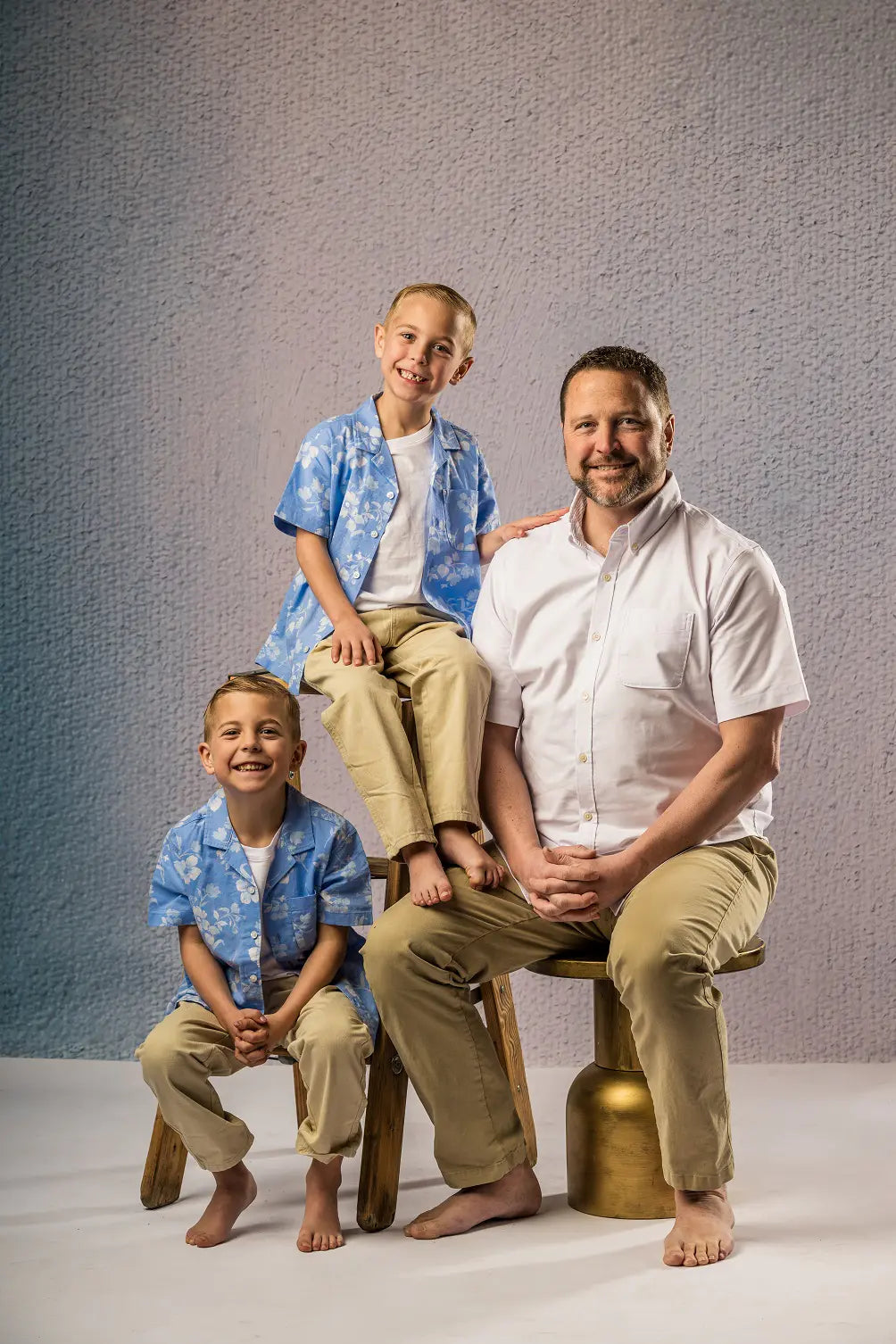 Kate Abstract Texture Blue Gradient Printed Backdrop Designed by Fantasyphotoart