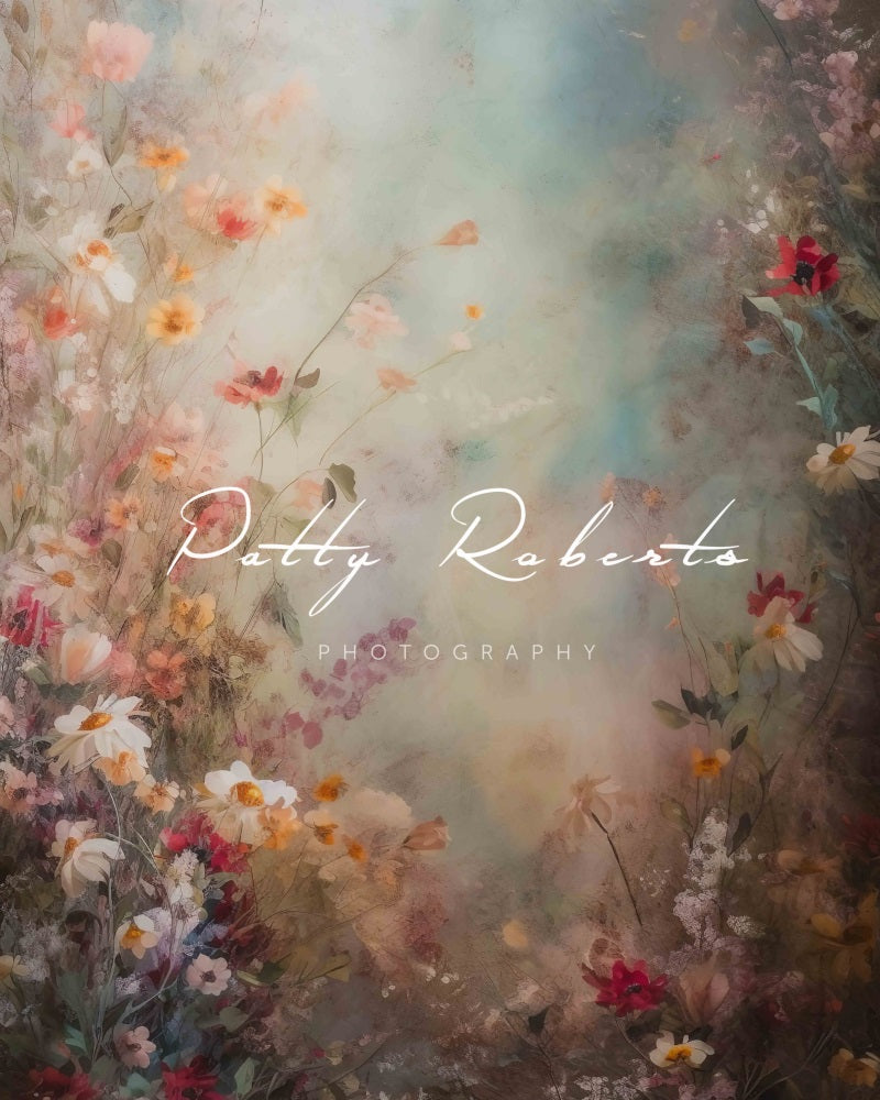 Kate Fine Art Floral Combination Printed Backdrops for Photography( 4 Backdrops in Total)