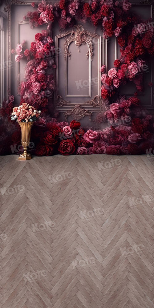 RTS Kate Sweep Fine Art Romantic Floral Wall Wood Backdrop for Photography