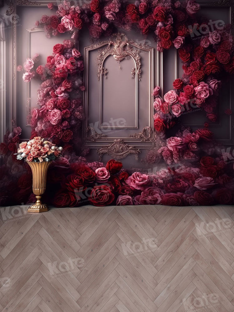 Kate Romantic Floral Floor Backdrop for Photography