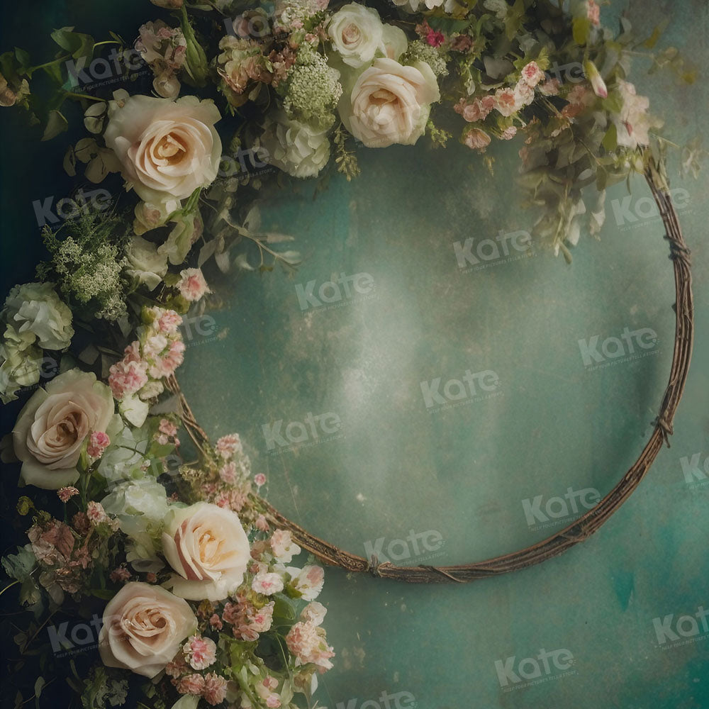 Kate Fine Art Floral Arch Green Backdrop for Photography