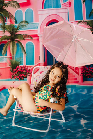 Kate Summer Pool Party Dolly Dream Printed Backdrop Designed by Ashley Paul
