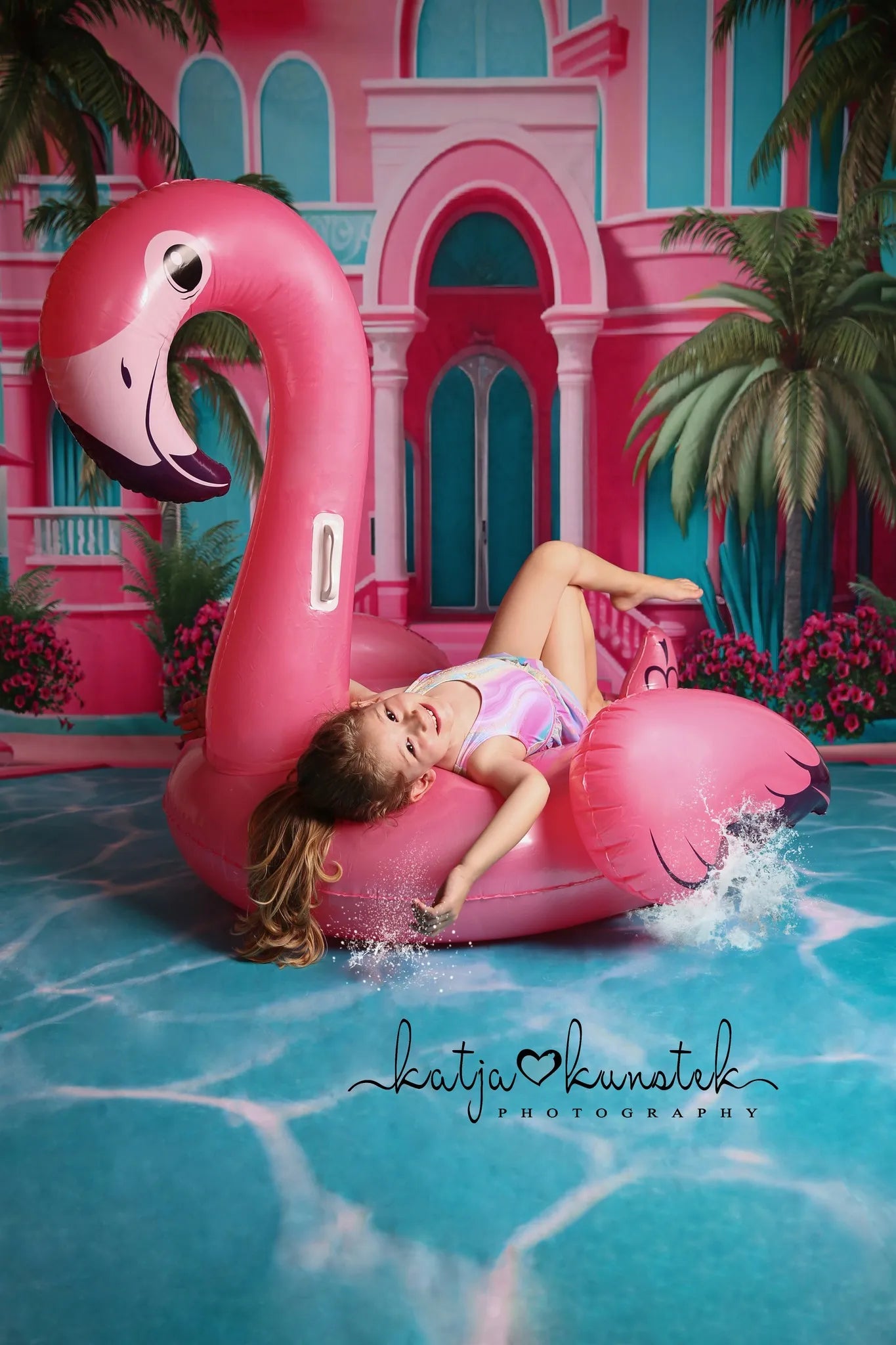 RTS Kate Summer Pool Party Dolly Dream Backdrop Designed by Ashley Paul