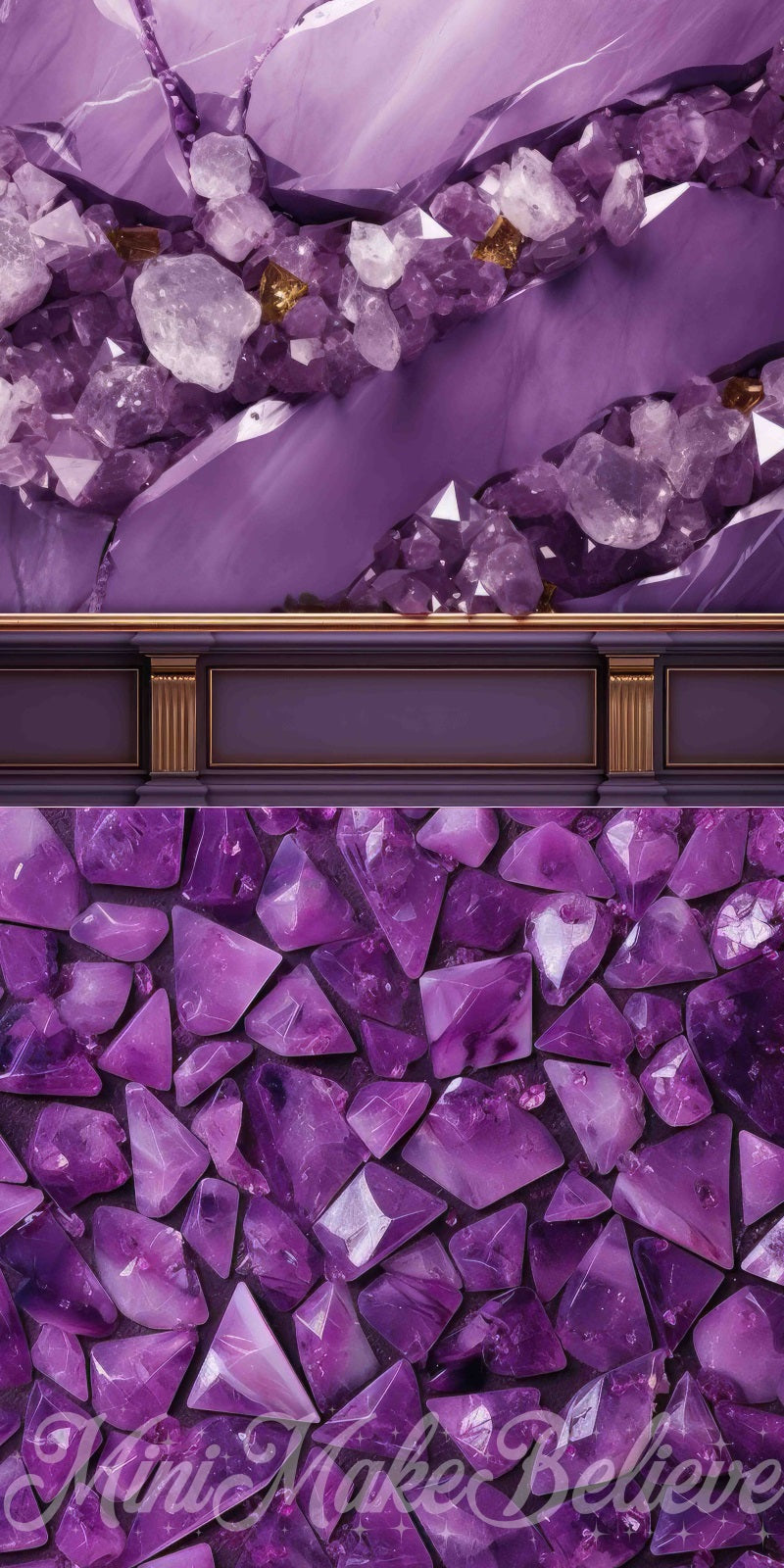 Kate Sweep Amethyst Wall Backdrop Designed by Mini MakeBelieve