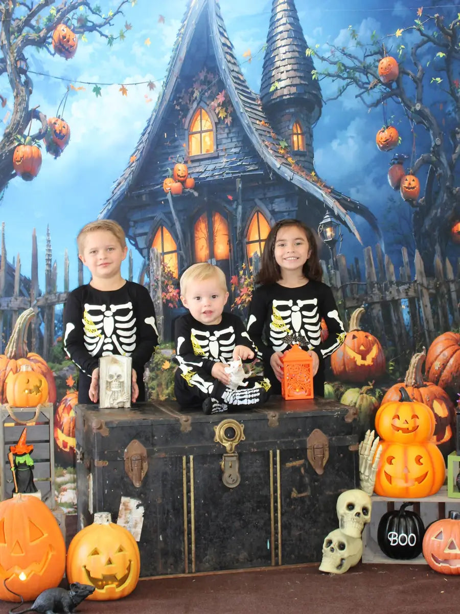 Kate Halloween House Backdrop Designed by Chain Photography